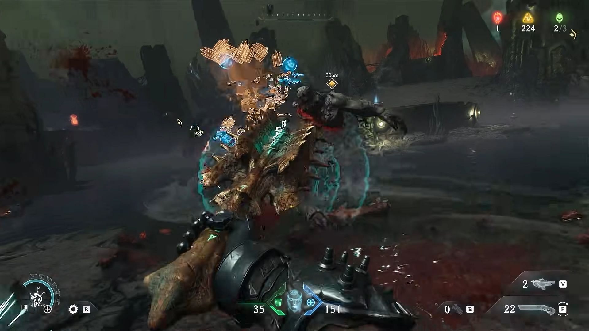 Melee weapon in Doom: The Dark Ages (Image via Bethesda)